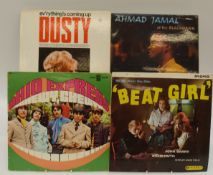 Approximately 150 LPs of mixed genres