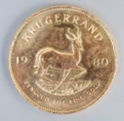 1980 South African gold Krugerrand