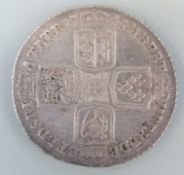 George II shilling 1745 GVF
