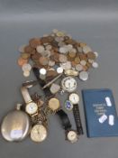 A collection of pocket watches,