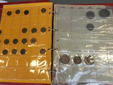 An amateur UK coin collection including George III cartwheels, Queen Victoria 1844 etc, copper,