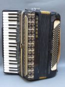 Hohner Atlantic III 120 bass piano accordion, 9 treble and 3 bass couplers,