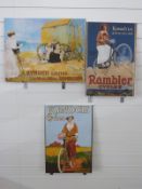 Three advertising signs for Kynoch cycles