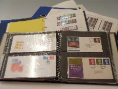 An extensive collection of GB machin stamps and covers, including many blocks,