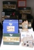 A collection of Lilliput Lane cottages,