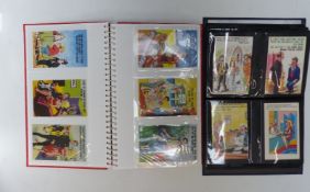 Two albums of comic postcards, humorous/bawdy including Donald McGill, Fitzpatrick, Pedro, Quip etc.