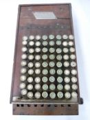 Comptometer 'Woody' mechanical calculator by Felt & Tarrant, Chicago, No.