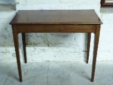 A 19thC mahogany hall table with drawer,