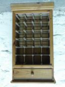 Pine wine rack to hold 24 bottles of wine,