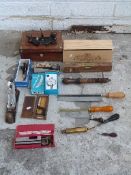 Tools including Stanley No.71 and No.