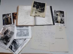 Quantity of autographs and promotional pictures including a signed Jam picture,