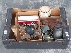 Quantity of silver plated cutlery, pewter tankard,