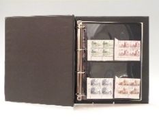 An album of high value machin definitives and corner blocks of castle stamps
