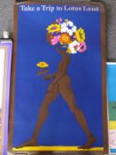 A collection of good quality reproduction 1960s posters including Jimi Hendrix, Led Zeppelin,