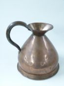 Bate London copper half-gallon measuring jug