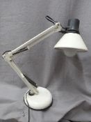 Vintage white Anglepoise style lamp