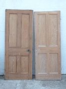 Two vintage pine doors,