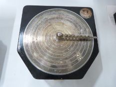 Brevetto, Italy, concrete calculator with EE Ultra Washington plaque to top,