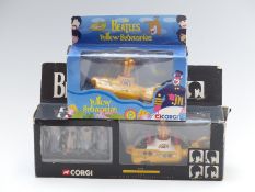Two boxed Corgi Beatles Yellow Submarine toys