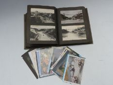Edwardian postcard album including Old Cromer, Leeds, Newcastle, Ben Nevis, Clifton/river Avon,