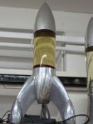 Mathmos retro rocket lava lamp,