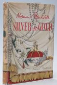 [Signed] Norman Hartnell (1901-1979 Dressmaker to the Queen) Silver and Gold,