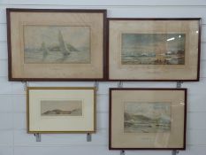 Two Owen Meredith watercolour coastal views,