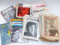 Eighteen issues of Rolling Stone mainly from 1968/69, five issues of Crescendo from 1967,