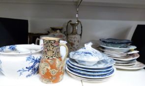 A collection of 19th / 20thC ceramics including Copeland Spode,
