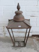 Antique copper street lamp by repute from Ealing, London,