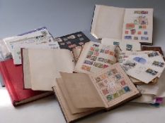 A collection of stamps including Victorian, Edwardian,