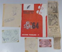 A collection of Rolling Stones autographs,