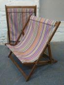 A pair of extra large 'Southsea Deckchairs',