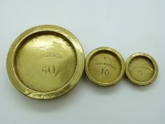 Three sovereign weights comprising 50,