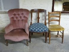 Three various chairs