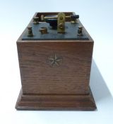 Vintage wooden cased crystal radio