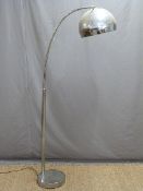 Retro chrome floor standing lamp,