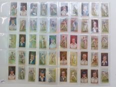 Fifty Wills cricket themed cigarette cards