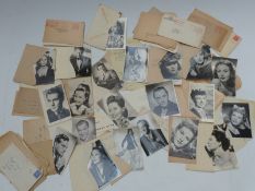 Collection of 1940s film star pictures, most signed,