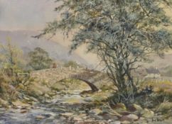 Don Vaughan 20thC oil on canvas landscape 'Near Loweswater, Cumbria',
