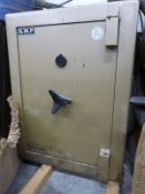 A SMP of Telford metal safe with key,