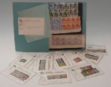 A selection of Commonwealth sets and single stamps still in original dealers' display cards as