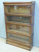 Globe Wernicke four section bookcase,