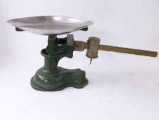 Cast iron parcel or similar cantilever scales with sliding weight