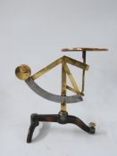 A set of continental swinging weight type letter scales marked Ges. Gesch, height 16.