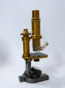 Carl Zeiss Jena late 19thC cased microscope with extra eyepieces,