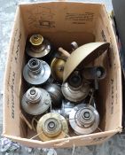 A quantity of oil lamps,