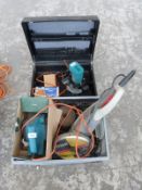 Black and Decker router, with bits in carry case,