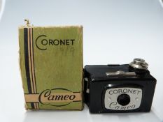 Coronet cameo miniature camera in original box