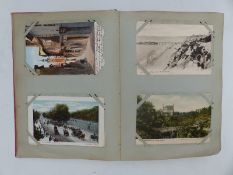 An Edwardian era postcard album.